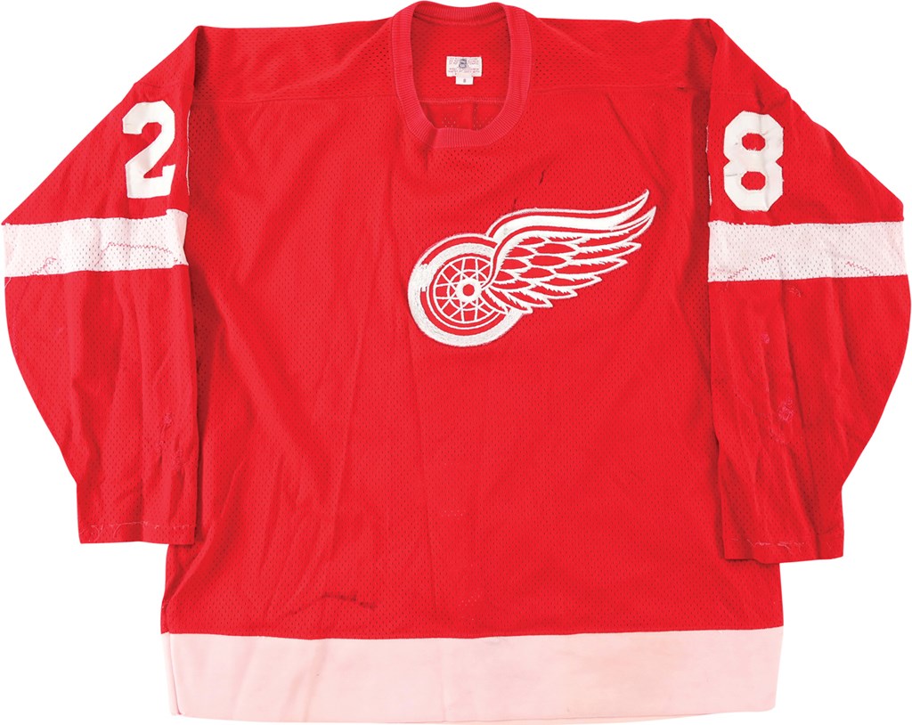 Hockey - 1978-79 Reed Larson Detroit Red Wings Game Worn Jersey
