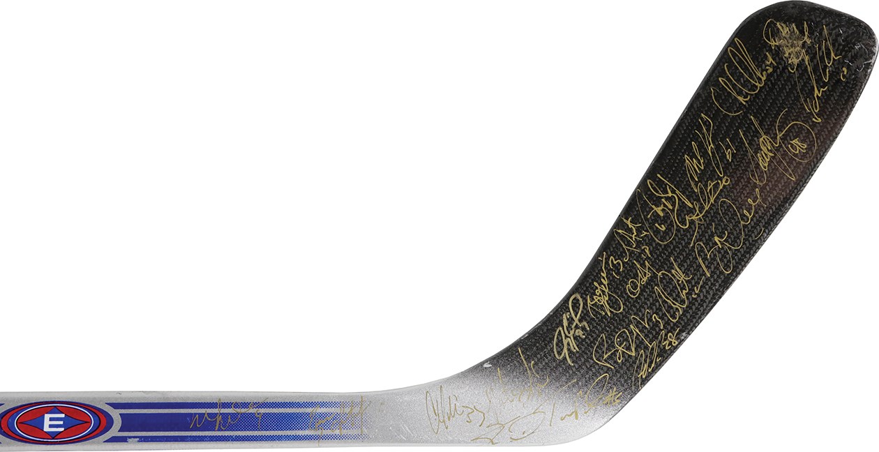 Hockey - 2002 USA Olympic Hockey Team-Signed Stick