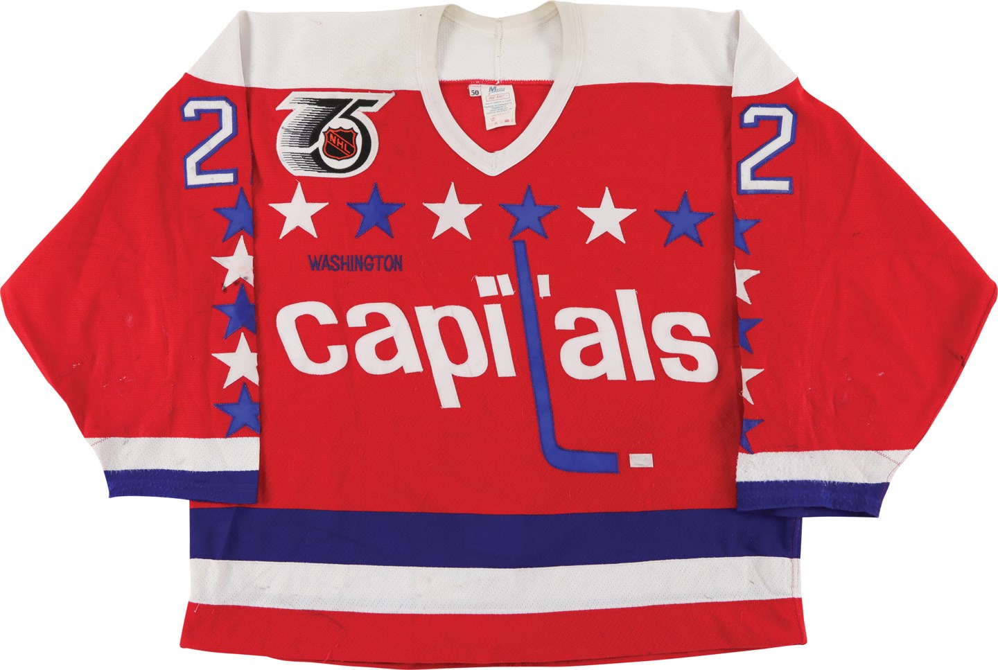 Hockey - 1991-92 Dino Ciccarelli Washington Capitals Game Worn Jersey