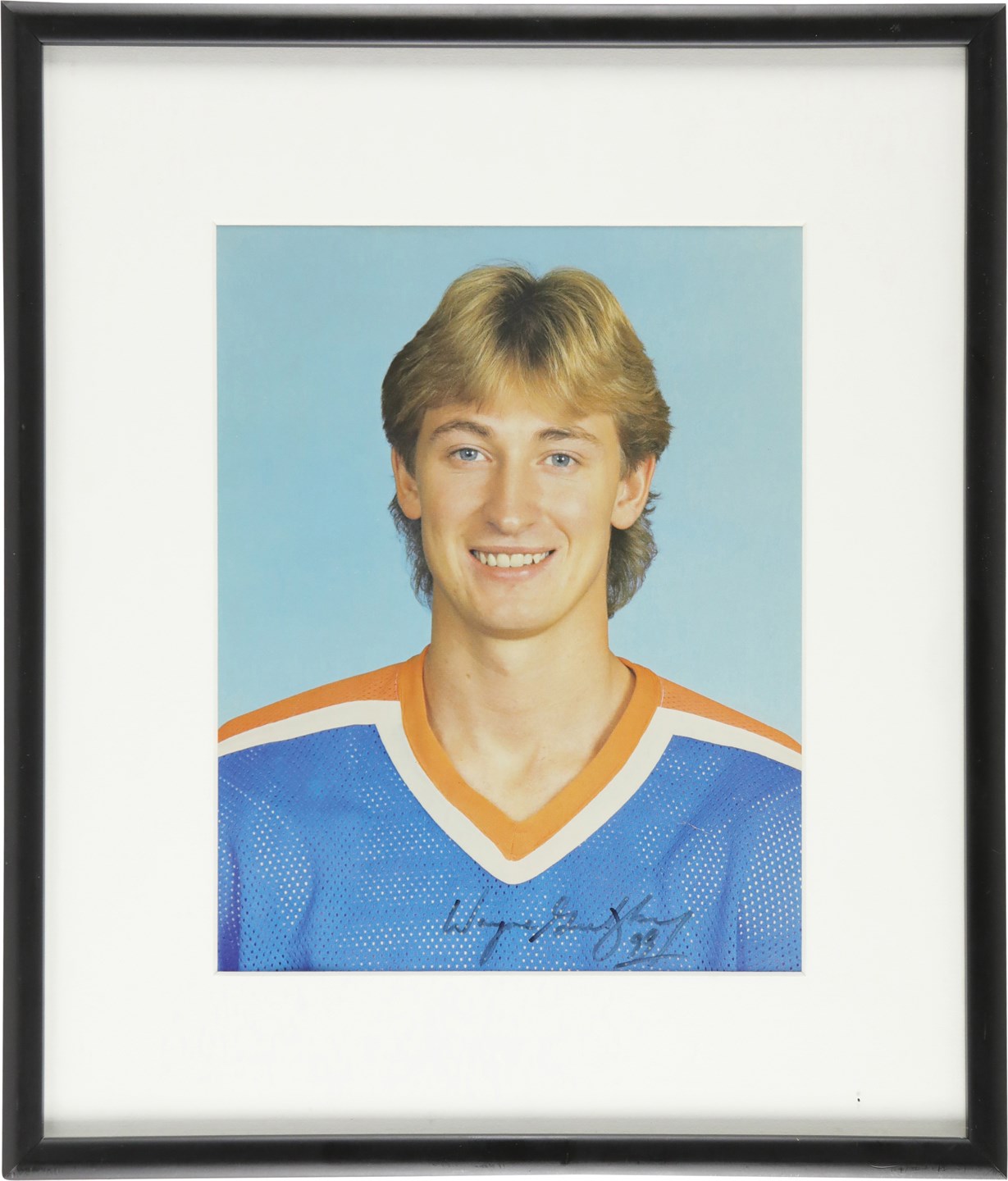 Hockey - Wayne Gretzky Rookie Era Signed Photograph (PSA)
