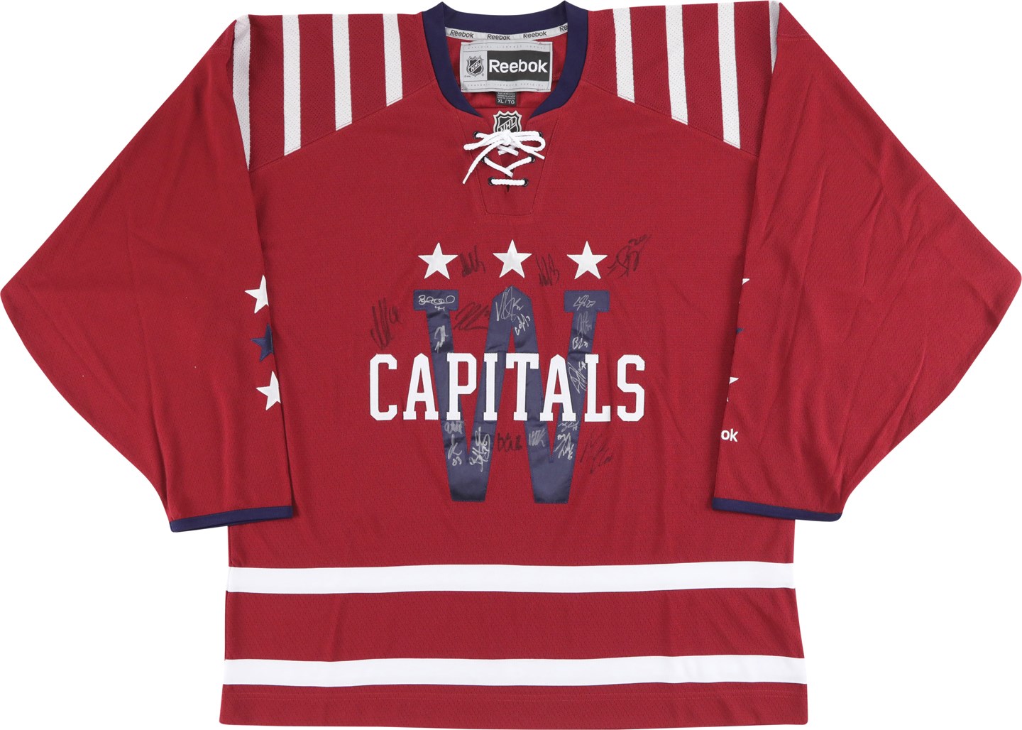 Hockey - 2015 Washington Capitals Team-Signed Winter Classic Jersey w/Ovechkin
