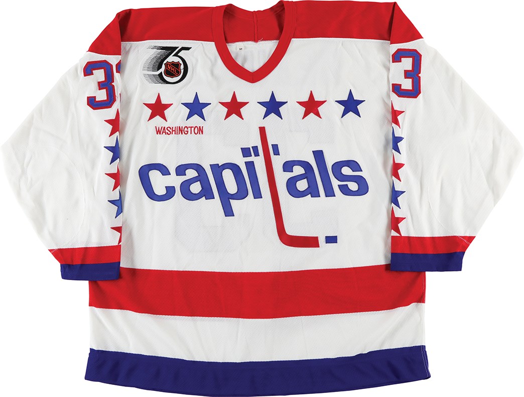 Hockey - 1991-92 Don Beaupre Washington Capitals Game Issued Jersey