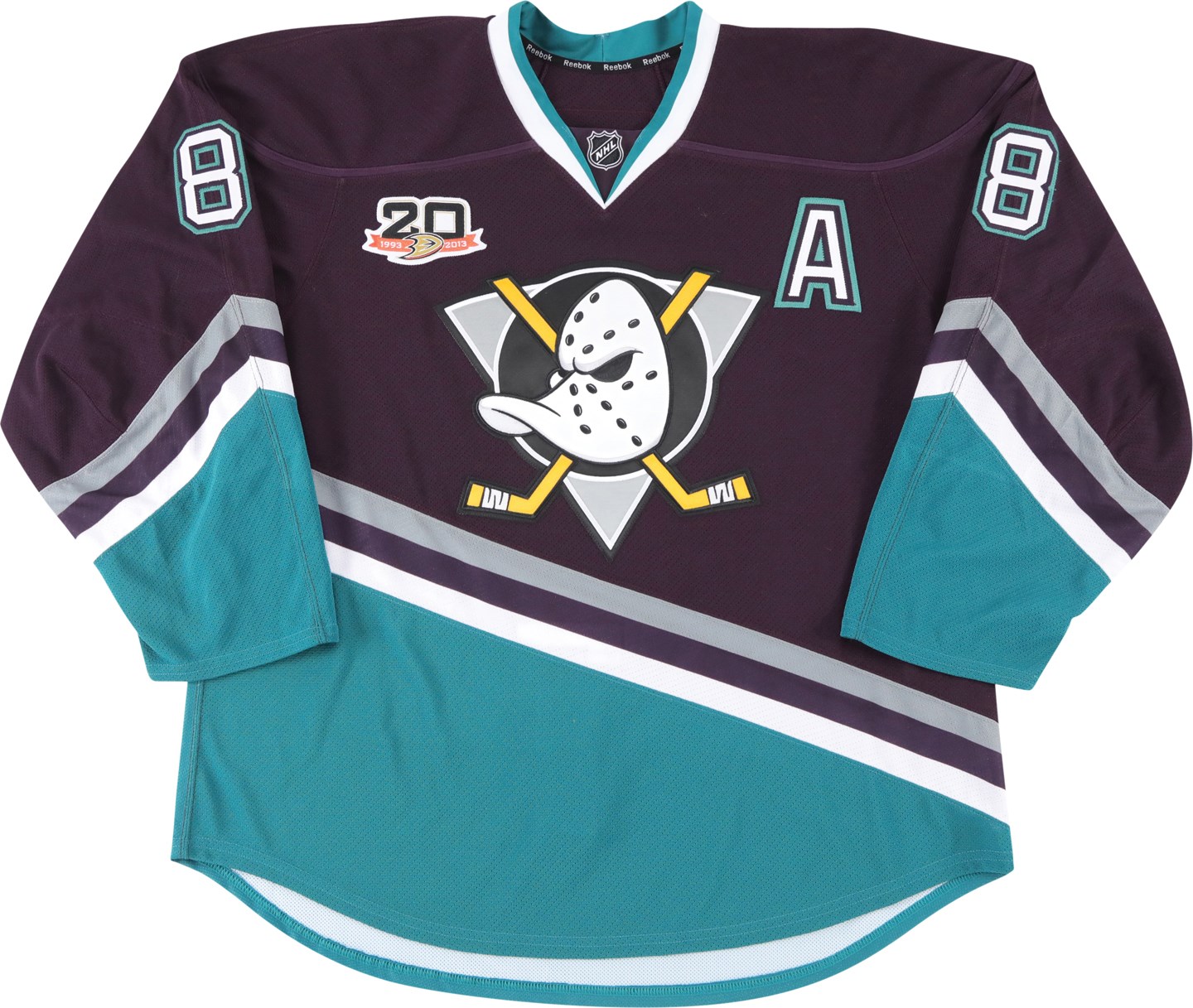 Hockey - 2013-14 Teemu Selanne Anaheim Ducks Signed Game Issued Jersey