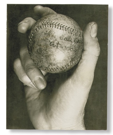 - Cy Young 500th Win Ball Photo (4.75x6”)