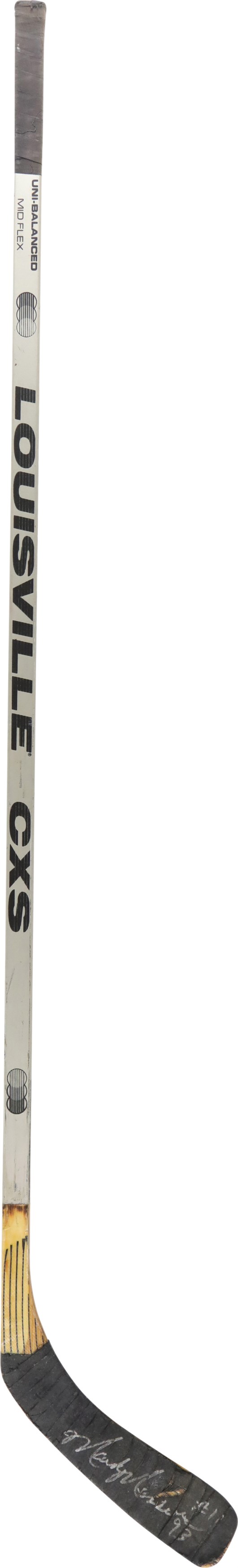 Hockey - 1993 Mark Messier New York Rangers Signed Game Used Stick (PSA)