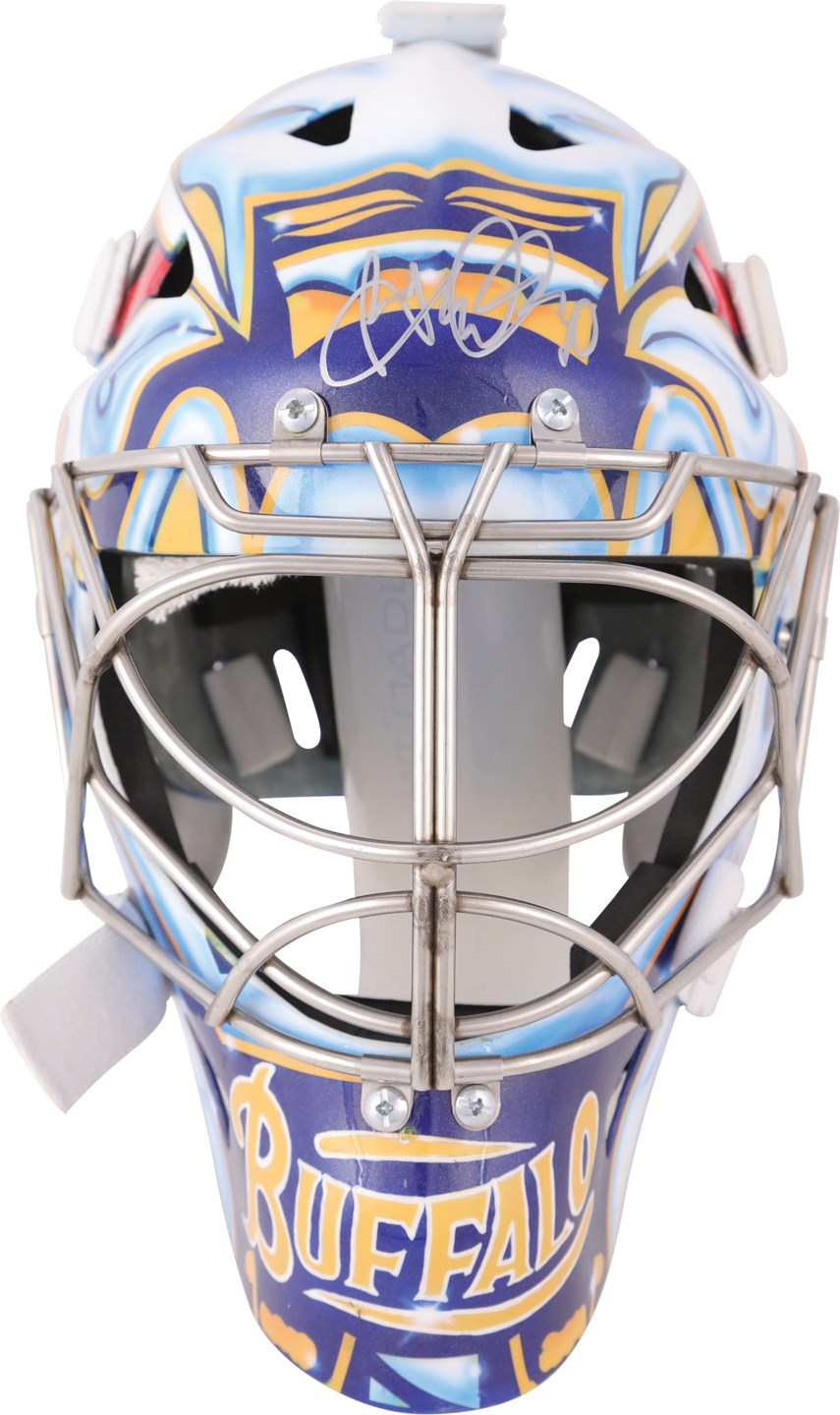Hockey - Ryan Miller Buffalo Sabres Signed Professional Model Goalie Mask (PSA)