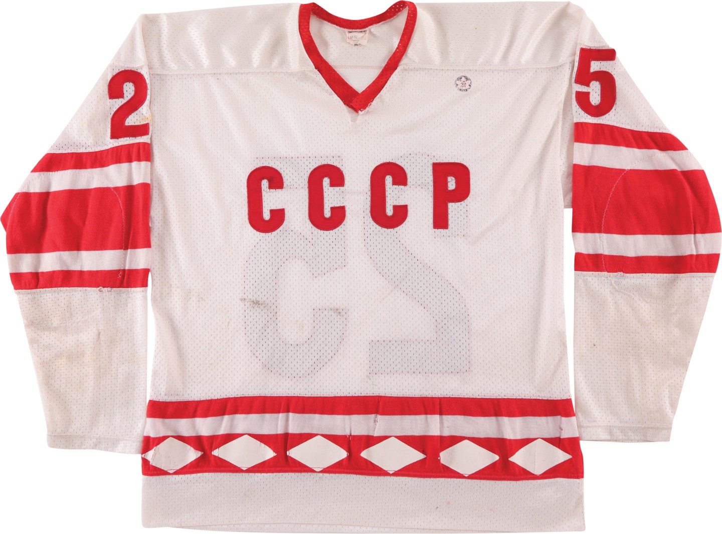 Hockey - Early 1980s Russian National "CCCP" Game Worn Jersey