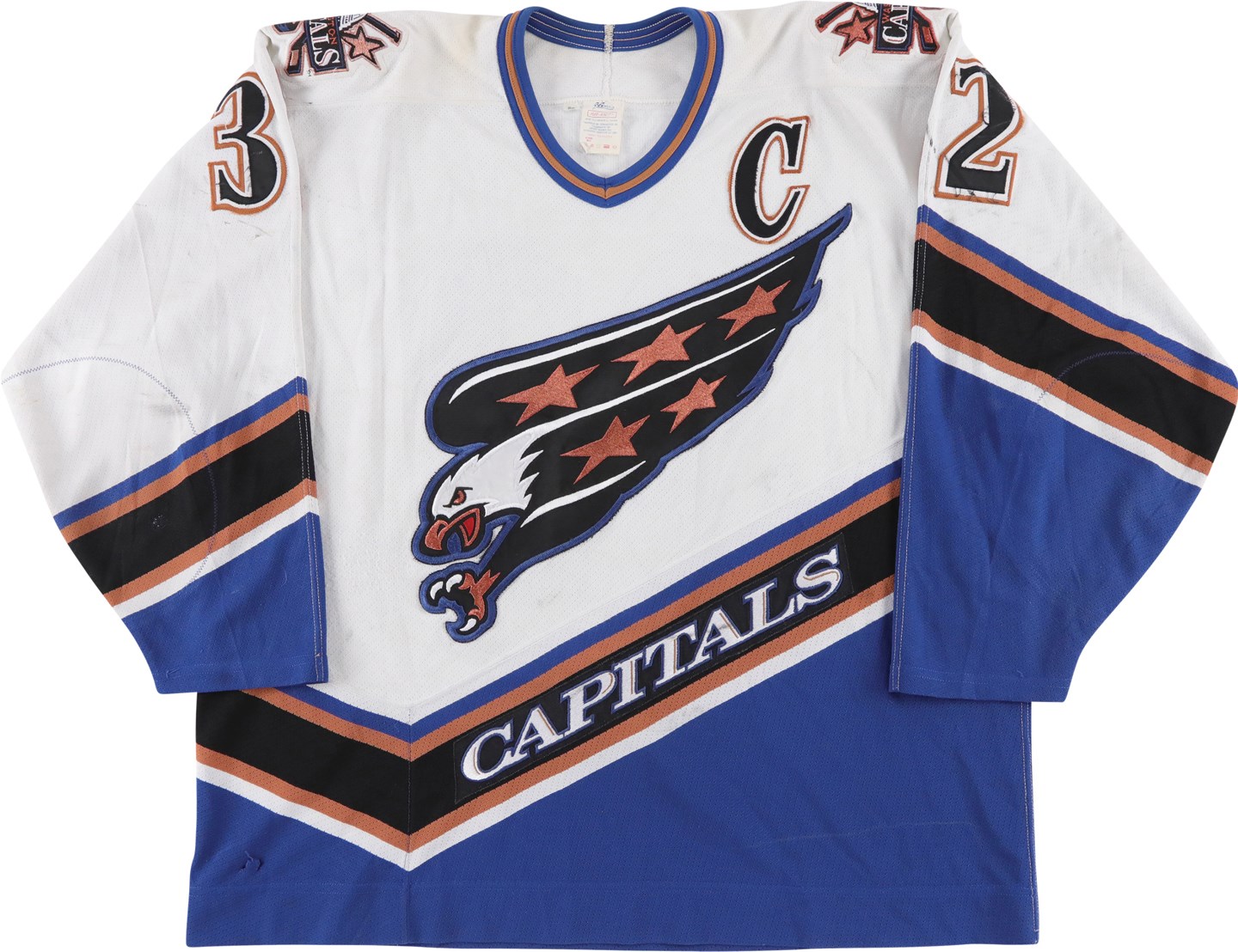 Hockey - 1996 Dale Hunter Washington Capitals Game Worn Jersey (Davious Photo-Matched LOA)