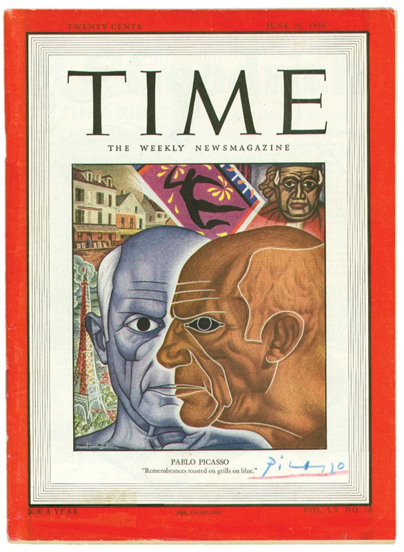 - Pablo Picasso Signed Time Magazine