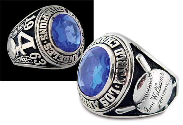 Jackie Robinson & Brooklyn Dodgers - 1963 Los Angeles Dodgers World Championship Ring