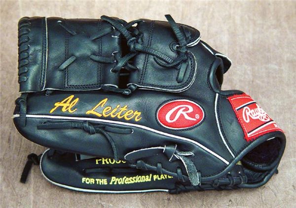- Circa 2001 Al Leiter Game Used Glove