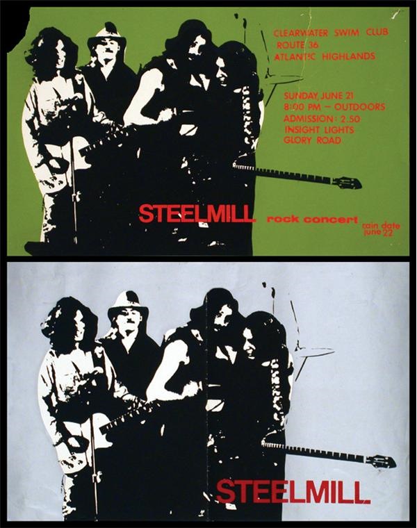 - Bruce Springsteen 1970 Steel Mill Concert Posters (2)