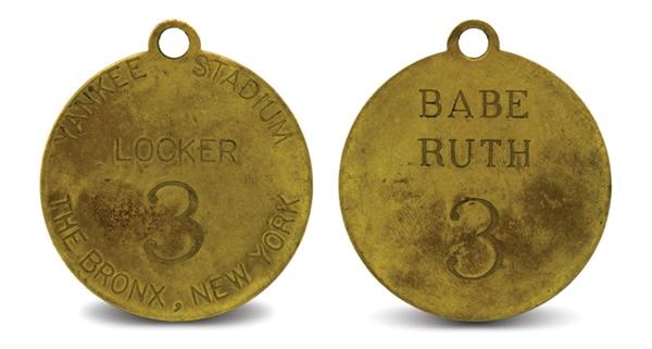 Babe Ruth - Babe Ruth Locker Tag