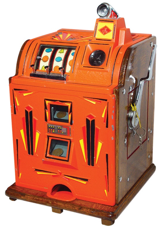 - 1930s Jennings Victoria Chief Slot Machine