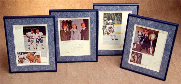 - Early 1980 Wayne Gretzky Autograph Collection (4)