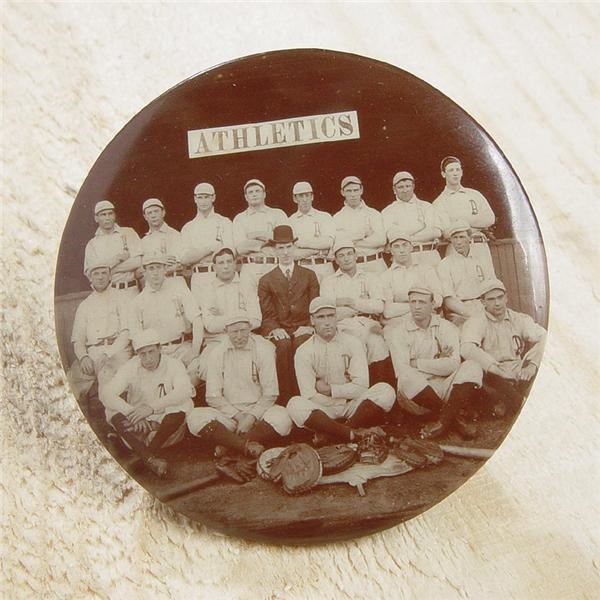 Philadelphia Baseball - 1902 Philadelphia Athletics Celluloid Pin (1.75")