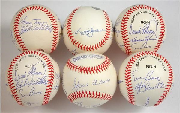 - 500 Home Run Hitters Signed Baseballs (6)
