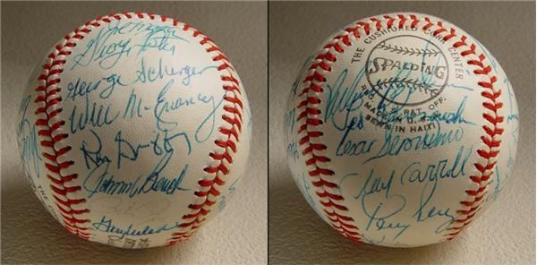 - 1975 Cincinnati Red Team Signed Baseball