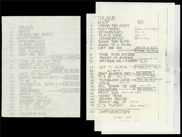 - Rolling Stones Set Lists (4)