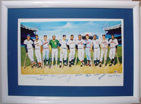 - 500 Home Run Signed Lithograph by Ron Lewis