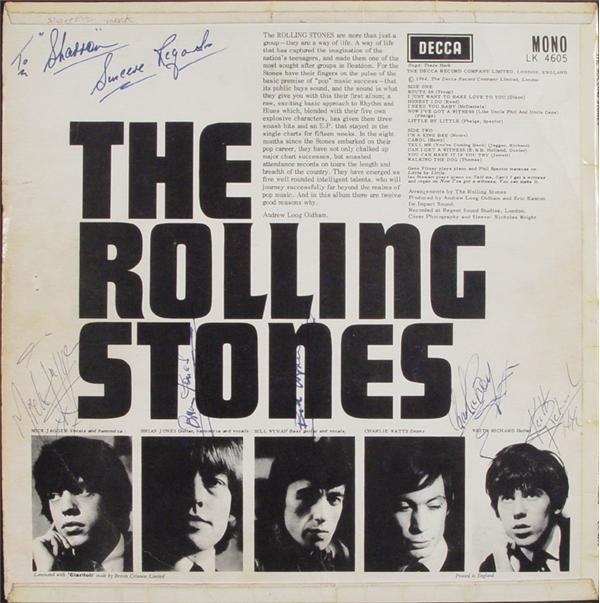 - Rolling Stones Signed 1st Record Album Cover
