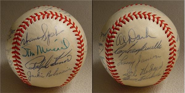 - 1951 National League All Star Team Signed Baseball