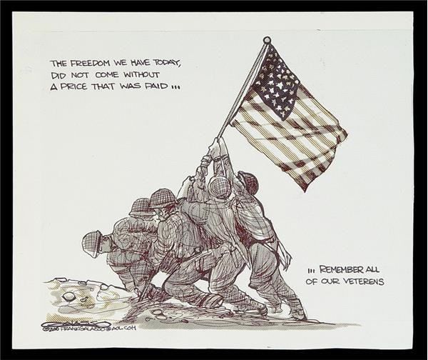 January 2005 Internet Auction - Original Galasso Art Work: Veterans Day