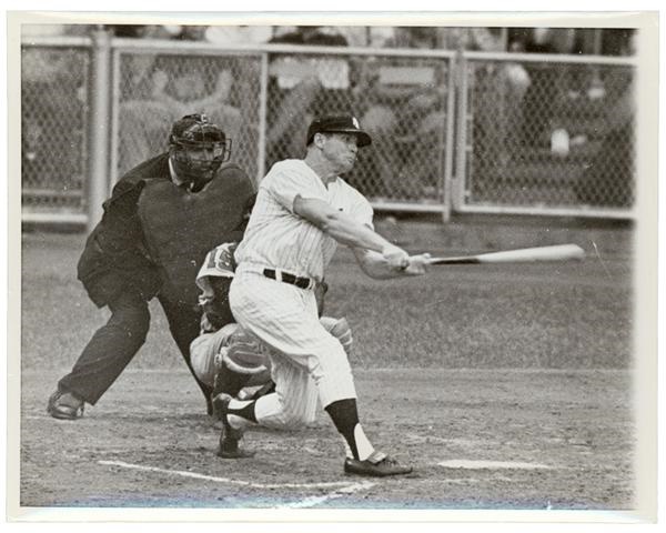 January 2005 Internet Auction - Mickey Mantle AP Wire Photo