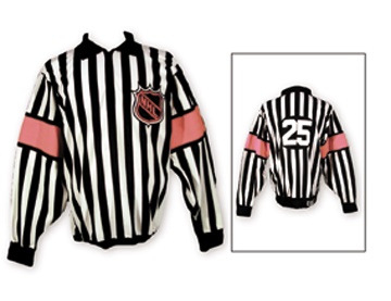 Hockey - 1990's Andy Van Hellemond Game Worn NHL Referee Sweater