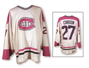 Hockey - 1980's Shayne Corson Montreal Canadiens Game Worn Jersey