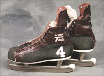 Hockey - Bobby Orr Game Used Hockey Skates.