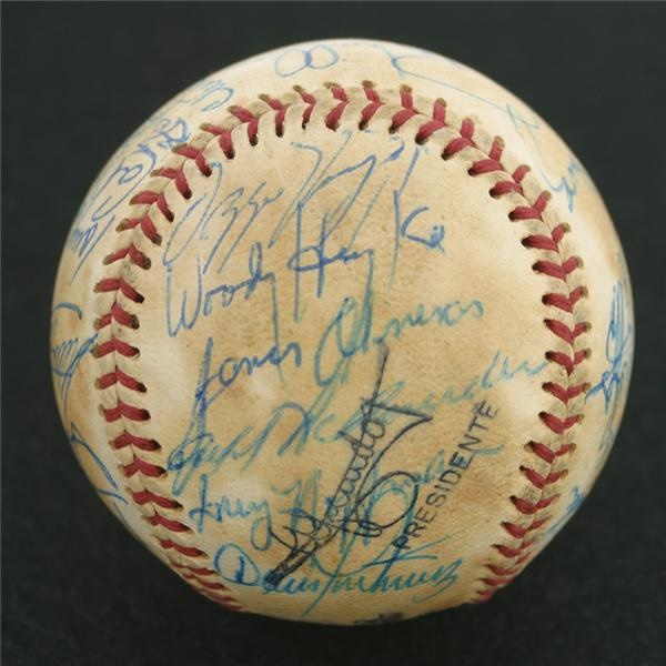 January 2005 Internet Auction - RARE Cal Ripken Jr. Signed Puerto Rican League Team Baseball