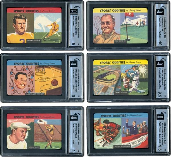 Post War Baseball Cards - 1954 Quaker Sports Oddities GAI High Grade Set