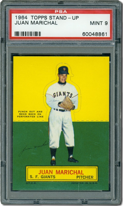Post War Baseball Cards - 1964 Topps Stand Up Juan Marichal PSA 9 Mint