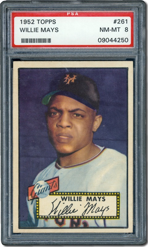 Post War Baseball Cards - 1952 Topps #261 Willie Mays PSA 8 Nm/Mt