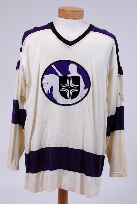 - Barry Legge WHA Game Used Cleveland Crusaders  Jersey