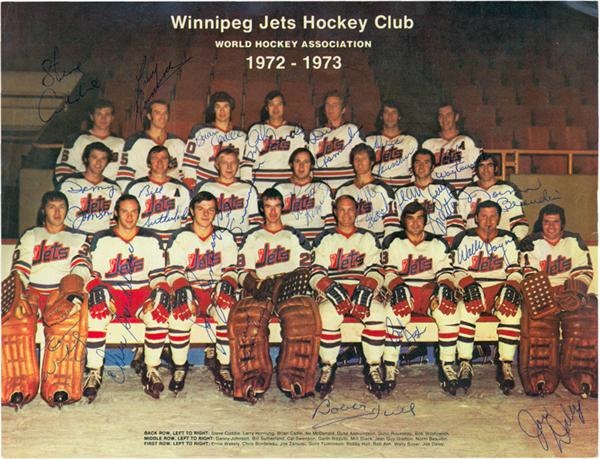 Hockey - 1972-73 Winnipeg Jets (WHA) Team Photo Collection (8)