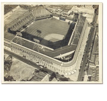 Jackie Robinson & Brooklyn Dodgers - 1940's Ebbets Field Aerial View