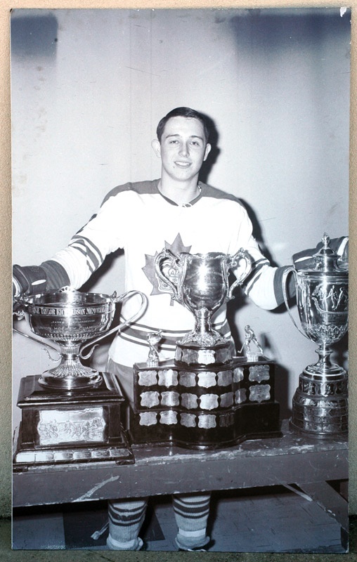 Hockey - Brad Park Toronto Marlboros Jrs. Display From The Hockey Hall Of Fame