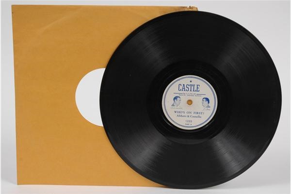 Memorabilia - Abbott & Costello  Who's On First 78 RPM