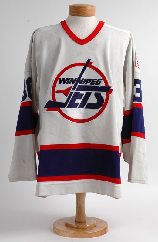 Hockey - Ed Ronan 1995-96 Game Worn Winnipeg Jets Jersey