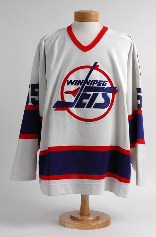 Hockey - Arto Blomsten 1993-94 Game Worn Winnipeg Jets Jersey