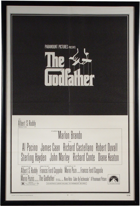 - Godfather I Poster From The Charlie Sheen Collection