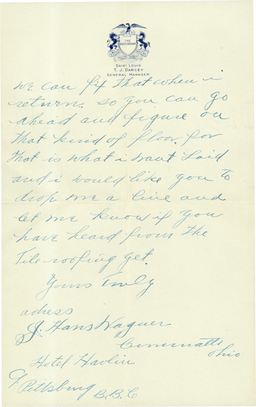 - 1917 Honus Wagner Handwritten And Signed Letter