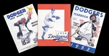 Jackie Robinson & Brooklyn Dodgers - 1940's-50's Brooklyn Dodgers Yearbook Collection (6)