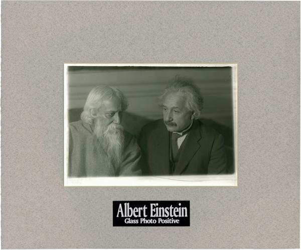 Non-Sports photographs - Albert Einstein and Rabin Tagore Photograph