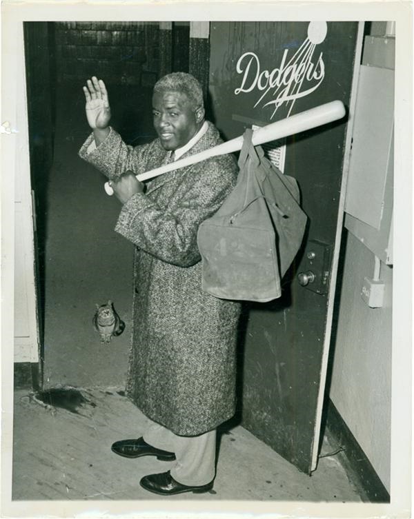 Jackie Robinson & Brooklyn Dodgers - Jackie Robinson Retires Photograph