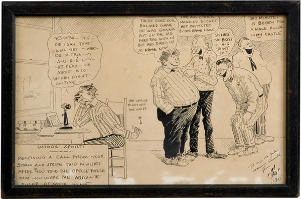 The TAD Collection - 1920 Tad &quot;Henpecked Husband&quot; Cartoon