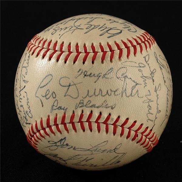 Jackie Robinson & Brooklyn Dodgers - 1948 Brooklyn Dodgers Team Signed Baseball