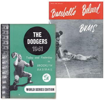 Jackie Robinson & Brooklyn Dodgers - 1941 & 1947 Brooklyn Dodgers Yearbooks